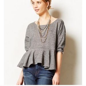 Anthropologie peplum sweater